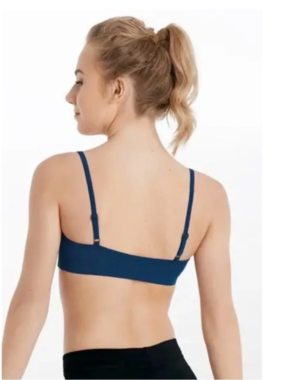 Balera Dance Performance Wear Bra Black Medium Child